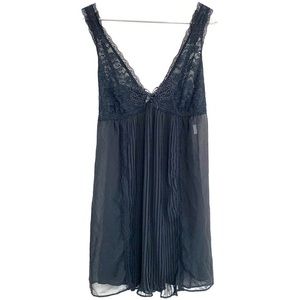 In Bloom Jonquil Black Lace Sheer Teddy Lingerie